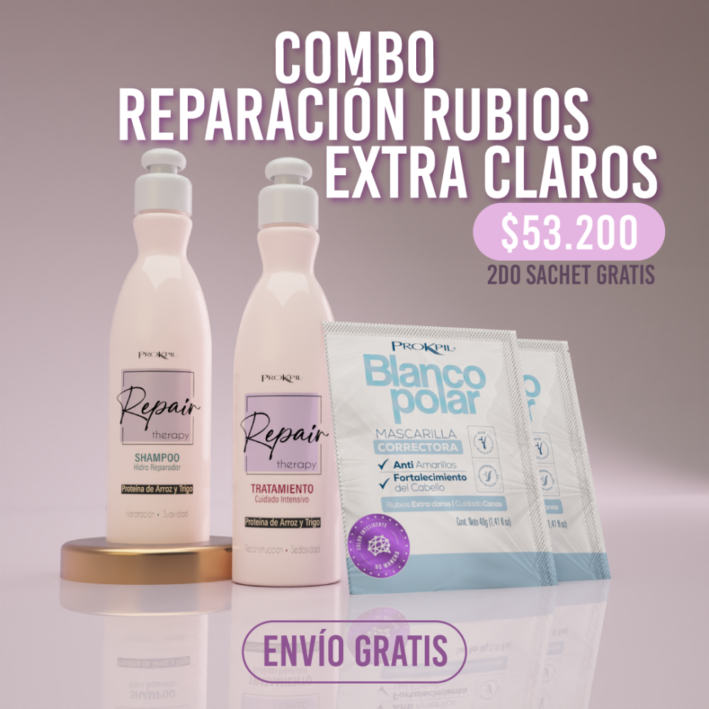 Combo reparación rubios extra claros COMB010